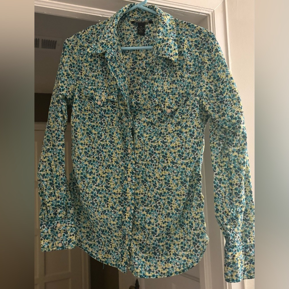 BREASTFEEDING COWGIRL YEEE HAW SHIRT lucky brand medium
